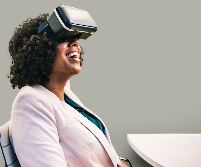 Virtual Reality Brille, virtueller Showroom für Produkte